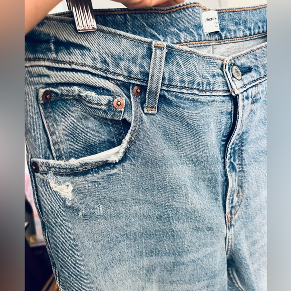 Abercrombie & Fitch the skinny High Rise 31 -12 Jeans Ripped Distressed - Picture 13 of 14